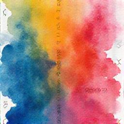 Vibrant watercolor palette with astrological symbols